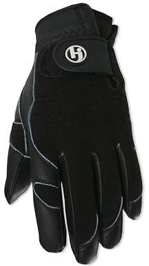 HJ Glove Men's Black Winter Performance Golf Glove, Large, Pair
