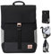 Johnny Urban Laptop Rucksack Damen & Herren Schwarz - Mika - Moderner Notebook Backpack für Schule, Uni, Fahrrad - 14L - Stylischer Backpack - Wasserabweisend