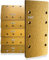 INNONEXXT Schleifpapier für Profi-Schwingschleifer | Gold, 93 x 186 mm 60er-Set | Schleifblätter, Schleifpapier mit Absauglöscher, Klett Rückseite | Set 10 x P40, P60, P80, P120, P180, P240