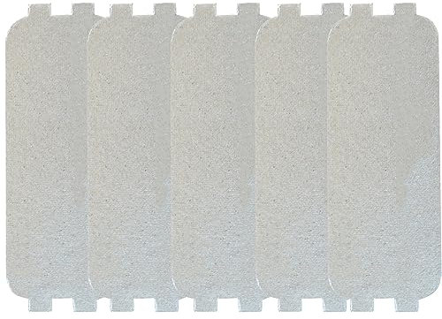 JOYSOG Lot de 5 couvercles de guide d'ondes pour micro-ondes - Tranches de mica, feuilles de mica, pièce de réparation pour four à micro-ondes Galanz - Accessoires d'isolation thermique (12,6 x 4,6