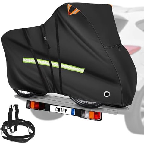 COTOP Housse de protection pour vélo de camping-car, housse de transport de vélo 600D imperméable, housse de vélo Oxford robuste pour porte-vélos arrière