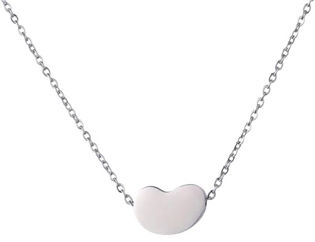 My Shape Minimalism Pendenti in fagioli Collane per donne Ragazze Regali Ciondoli di fagioli Coreani Collar Collar Chain Moda Gioielli di Natale
