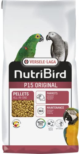 Versele-Laga NutriBird P15 Original | 1 kg | Erhaltungsfutter für Papageien | Auf der Basis von ausgewähltem Getreide, Früchten und Erdnüssen | Unterstützung der Darmflora