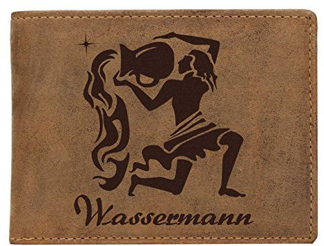 Greenburry Vintage Geldbörse Sternzeichen SZ1 Wassermann