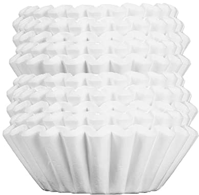 Big Joe® Large Coffee Filters (500 Count) - Extra Tall Walls Prevent Ground Overflow - Fits BUNN 12-Cup Commercial Pour Over & Drip Machines - 9¾ Diameter, 2¾ Walls - Made in USA