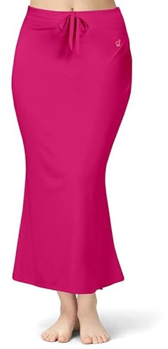 TRENDMALLS Jupon en Polyester et Spandex pour Femmes, Saree Shapewear pour Femmes, Mélange de Coton, Jupon, Jupes pour Femmes, Robe Shapewear pour Saree Shaper, rose, M