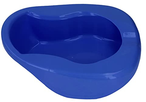 SPYMINNPOO Grand Urinoir de Lit avec Couvercle, Conception à Prise Facile pour les Soins aux Personnes âgées, Urinoir D'allaitement épais (bleu foncé)