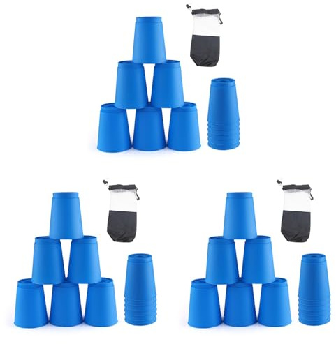 Generchin 36 Pièces Ensemble de Gobelets Empilables Rapides pour Enfants, Mini D'Entraînement de Vitesse, Gobelets Empilables Amusants, pour Garçons et Filles