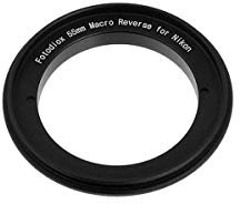 Fotodiox 10-Reverse-nikon-55 RB2A 55MM Filter Thread Lens, Macro Reverse Ring Camera Mount Adapter for Nikon