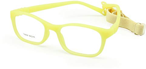 EnzoDate Anteojos flexibles para niños Tamaño de montura 44/16 Gafas TR90 para niños, sin tornillos, luz segura irrompible Gafas ópticas para niños y niñas durante 2-3 años