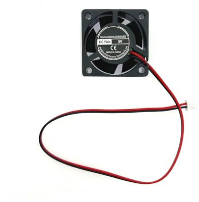 JZK 40x40x20 mm DC 5V Mini ventilador de refrigeración pequeño con conector 2 pines, 4020 40 mm Ventilador CC sin escobillas 5V 4cm, ventilador de impresora 3D con cable