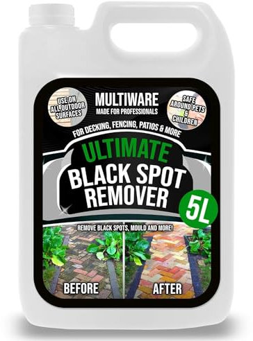 MultiWare Black Spot Remover Patio Cleaner | Cleans Dirt & Grime | Patio Black Spot Remover | Works On Patio, Stone, Block Paving, Sandstone | Easy To Use | Driveway Cleaner | Super Strength | 5L (1)