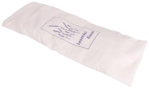 INDA-Exclusiv Aromakissen Duftkissen Lavendelkissen Kräuterkissen Baumwolle Bezug waschbar 'Gut Schlafen'16x45cm 650g
