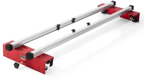 VEVOR Traîneau de toupie, 1525 mm, gabarit d'aplatissement de dalle portable, travail du bois aplatir dalles, gabarit de guidage de dalle, outil de rabotage pour aplatir le bois, bricolage domicile