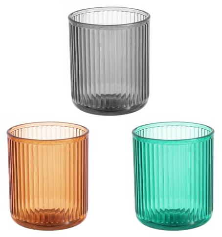 TVSVKWE 3 Pieces Of Plastic Mouthwash Cup, Simple Mouthwash Cup, Bathroom Accessories, Mouthwash Supplies, Durable Toothbrush Cup.