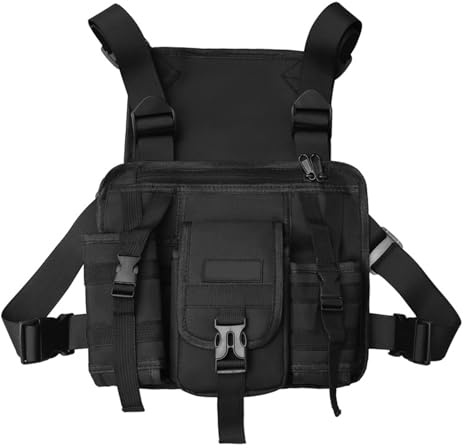 Equipos Tácticos para Pecho Bolsa Deportiva Fundas Multifuncionales Chaleco Arnés Práctico Acampadas Fundas Equipos Tácticos Aire Libre Equipo Chaleco Ciclismo De Gran Capacidad