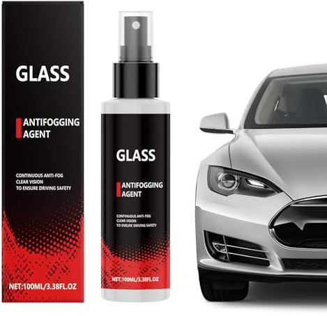 Detergente antiappannamento per parabrezza, sbrinatore per pulizia vetri da 100 ml, detergente sbrinatore per vetri per finestre, | Occhiali di protezione avanzati per la rimozione delle macchie, spec