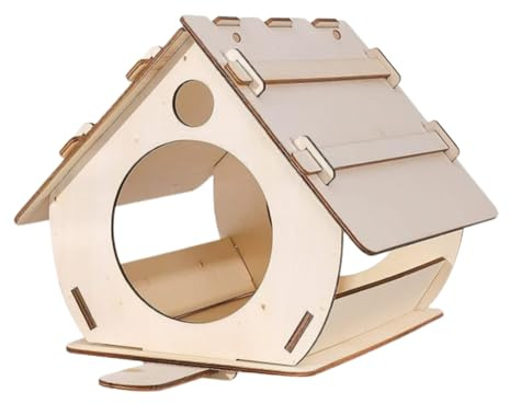 Nideras para pájaros de Madera sin terminar, 6,2 x 3,9 x 5,1 Pulgadas de pájaro para Hacer yo Mismo al Aire Libre para Colgar para Trabajar la Madera, casa Creativa DIY para Colgar en la Bodega