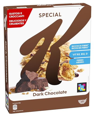 Kellogg's Special K | Gusto Cioccolato Fondente | Croccanti Fiocchi Multicereali e Deliziosi Riccioli di Cioccolato | Confezione Singola da 290g (1 x 290g)