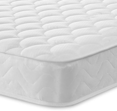 eXtreme comfort ltd TidalRest Double Mattress | Foam Layer, Bonnel Spring, Soft Comfort Firmness, Vacuum Packed, White, 4ft6 x 6ft3 (135 x 190 x 18cm)