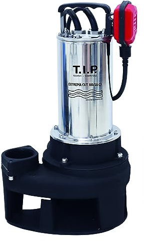 T.I.P. EXTREMA CUT 300/18 CX – 18.000 l/h – Pompa sommersa per acqua sporca con dispositivo di taglio