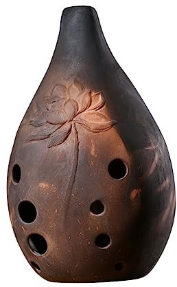 Amosfun Xun-instrument Keramik-blasinstrument Antikes Chinesisches Instrument Klang Für Anfänger Künstler Melodie