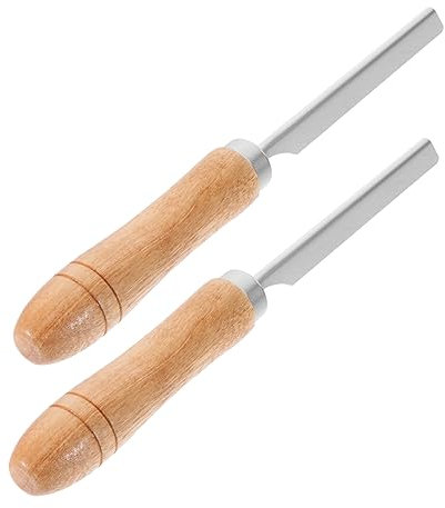 FRCOLOR Herramienta Profesional de Corte para Cerdo de Acero Inoxidable 2 Piezas Soporte, Práctica y Portátil para Cocina