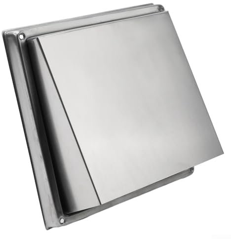Jonikuper Allvent - Cubierta de ventilación de pared de acero inoxidable 304, salida de ventilación de 100 mm, cubierta de rejilla de extracción de aire circular para el hogar, cocina, baño, sistema