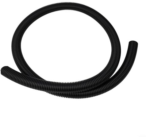 Manguera de extensión de aspiradora de EVA general con 32 mm de diámetro interior de 39 mm de diámetro exterior, tubo roscado flexible para limpieza del hogar, 2 m negro (2 metros)