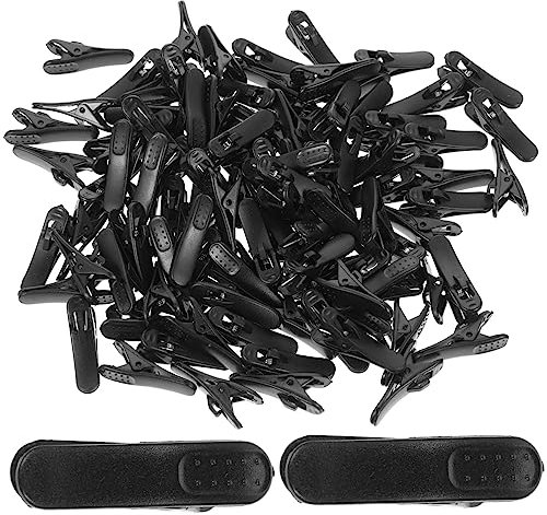NUOBESTY 100 Piezas Clip de Cable para Auriculares Sujetacables Microfono Organizador de Cables Fijación Práctica y para Uso Interior y Exterior
