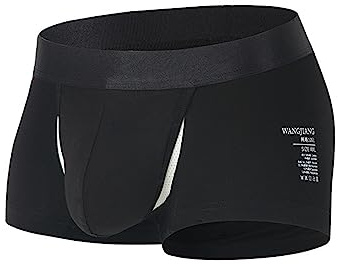 Generiskt sommarmode personlighet kreativ bekväm medium platt kulseparation boxershorts för män, svart, M