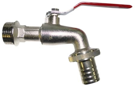 Boutté R15BJ Robinet de jardin laiton 1/4 tour 15x21 Nez tuyau ø15