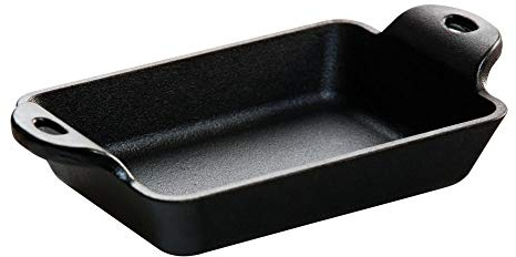 LODGE HMSRC Pentola di forma rettangolare, Ghisa, 19,2 x10,9 x 4,3 cm