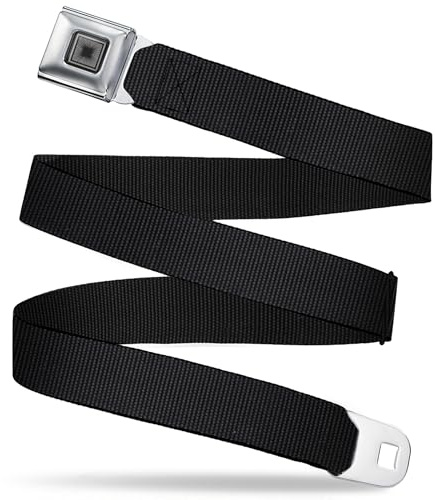 Schnalle Unisex enkel Gurtschloss verstellbaren Gürtel, Svart, 1.5 Wide - Fits Pant Size 32-52