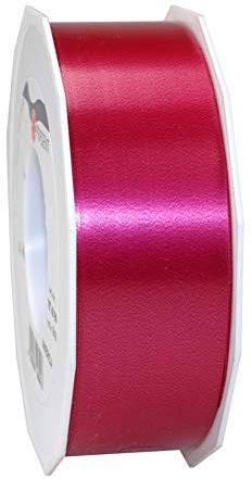 Präsent C.E. PATTBERG Geschenkband Bordeaux, 91 Meter Ringelband 40 mm zum Basteln, Dekorieren & Verpacken von Geschenken zu jedem Anlass