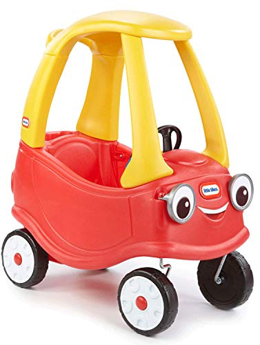 Little Tikes Cozy Coupe Car, Kids Ride-On Foot to Floor Slider, Mini Vehicle Push Car with Real Working Horn, Clicking Ignition Switch & Petrol Cap, For Ages 18 Months plus