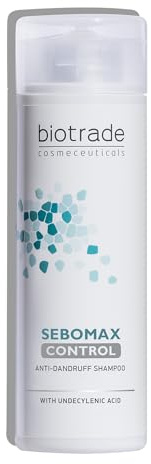 Biotrade Sebomax Control Anti-Dandruff Shampoo with Undecylenic Acid – Shampoo gegen Juckreiz, das irritierte Kopfhaut beruhigt und Schuppen & Unreinheiten entfernt – 200 ml