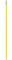 Apex Manico Metallo Professionale Scopa, Giallo, 140 cm