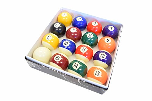 Mesa de billar juego de bolas de billar – Reglamento tamaño 2 – 1/4 Full 16 bolas de billar Set