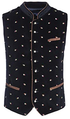 Stockerpoint - Gilet per Abito Tradizionale Tedesco, Manica Corta, Uomo, Nero (Schwarz (Schwarz)), 5XL