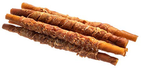 bontoy Kaurollen aus Rinderhaut mit Hühnchenfleisch I 6 Stück x 33 cm I Kauspaß für den Hund I Hundesnack I Leckerli