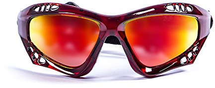 Ocean Sunglasses - Australia - lunettes de soleil polarisées - Monture : Rouge Transparent - Verres : Revo Jaune (11701.4)