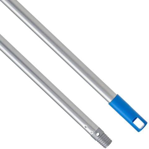 MAYA Palo TITANIO. Resistente y Versátil. 1,40 m de Longitud. Ideal para Escobas, Mopas y Fregonas. Rosca Universal. Maneta con Agujero para Colgarlo.