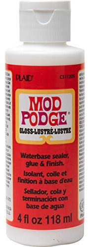 Mod Podge PLCS11205 Gloss Waterbase Sealer, Glue and Finish - 4 oz