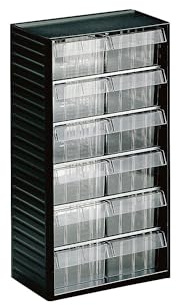 Treston Kleinteilemagazin 557-3, BxTxH 310x180x550 mm, Grau