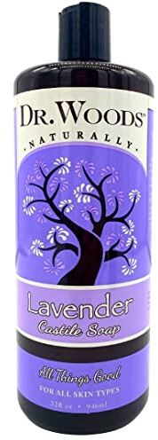 Dr. Woods Pure Lavender Liquid Castile Soap, 32 Ounce