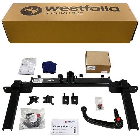Westfalia abnehmbare Anhängerkupplung für Opel Astra J Sports Tourer (BJ 11/2010-01/2016) im Set mit 13-poligem fahrzeugspezifischen Westfalia Elektrosatz