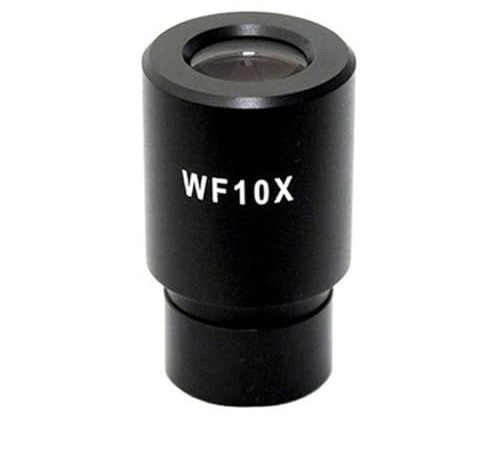 AmScope EP10X23R WF10X - Ocular de microscopio con retícula (23 mm), Color Negro