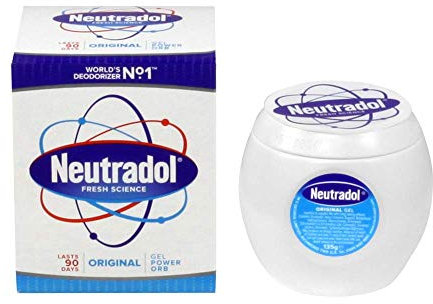 Neutradol Slow Release Gel, Air Freshener and Odour Eliminator, No Plug or Spray Needed, Original, Multipack of 3 x 135g (Original)