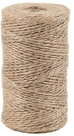 La Cordeline Ficelle Jute naturel + fil acier pour Vigne, Ø1,4mm, ± 190m, Naturelle